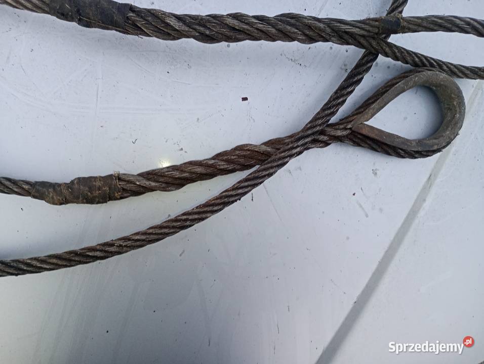 Stalowa lina holownicza 5 metrów 7 mm szeroka sprzedam