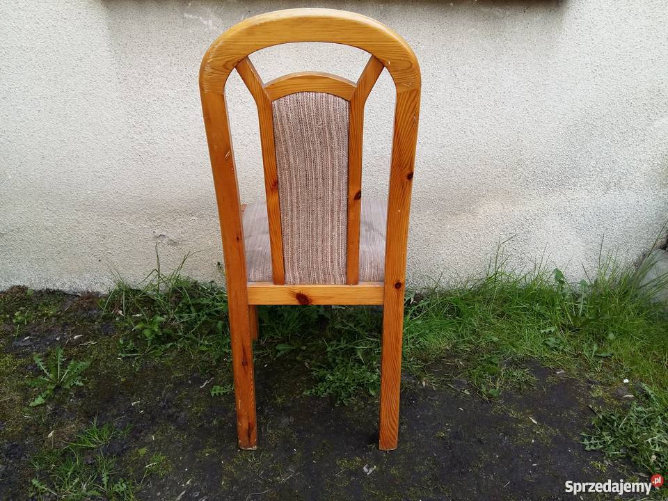 Porządne drewniane krzesło 265 wielkopolskie Kościan