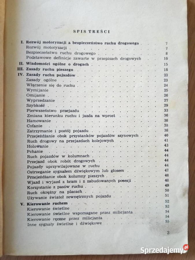 Zasady ruchu drogowego 1966r Sławomir Domański Dąbrowa Górnicza