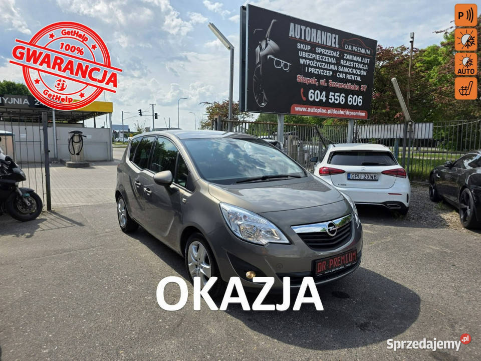 Opel Meriva 14 TURBO 120 Klimatyzacja Grzane światła do jazdy dziennej Słupsk