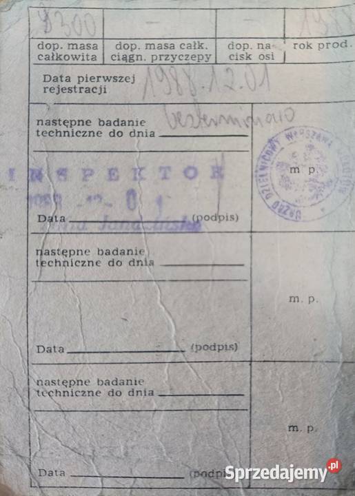 Przyczepka lekka pozostałość sam spomasz błysk kujawsko-pomorskie Brodnica sprzedam