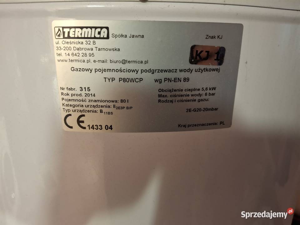 Podgrzewacz wody 80l z wężami rurą Bojlery Dom i Ogród Mielec sprzedam