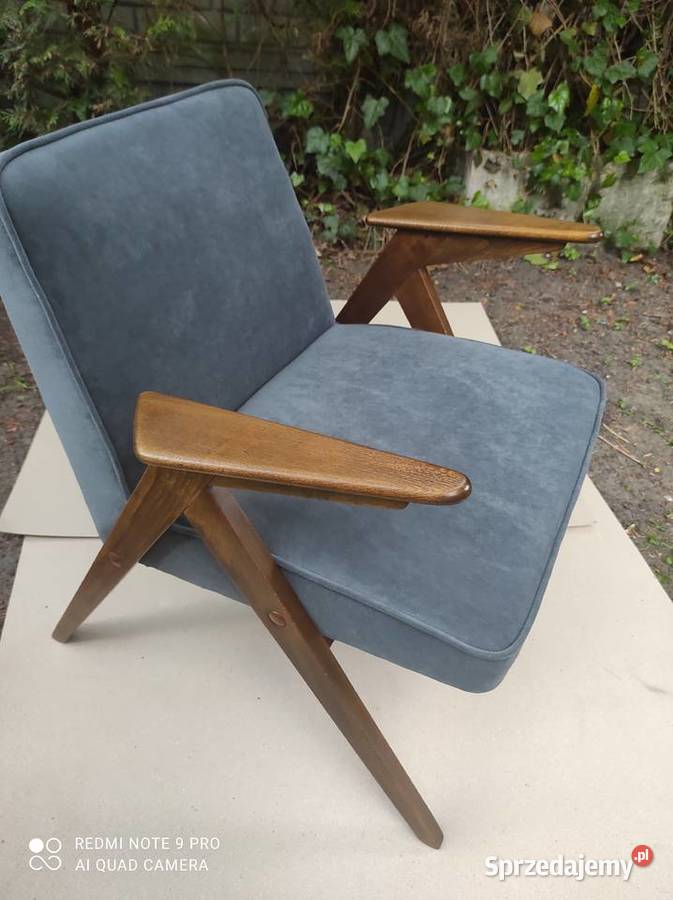 Fotel BUNNY CHAIR 300177 PRL renowacji Puszczykowo sprzedam
