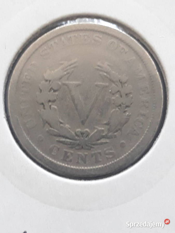 5 Centów USA 1904 r rzadkość Konin