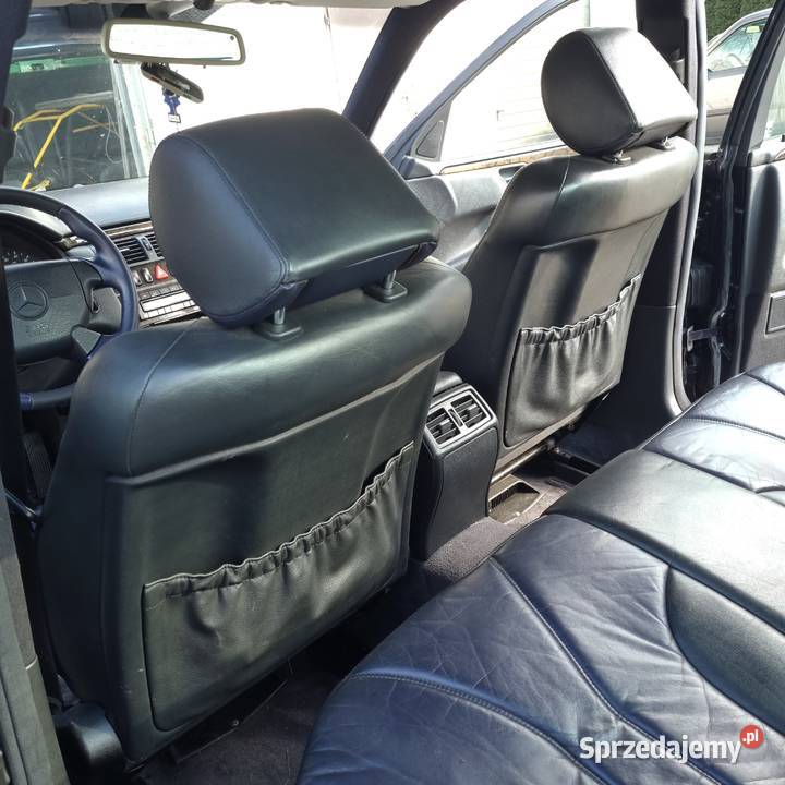 Fotele skóra W210 AMG DESIGNO boczki czarna Łańcut