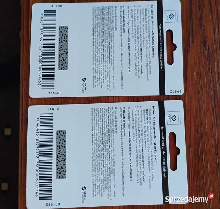 Sprzedam Nowe Karty STEAM