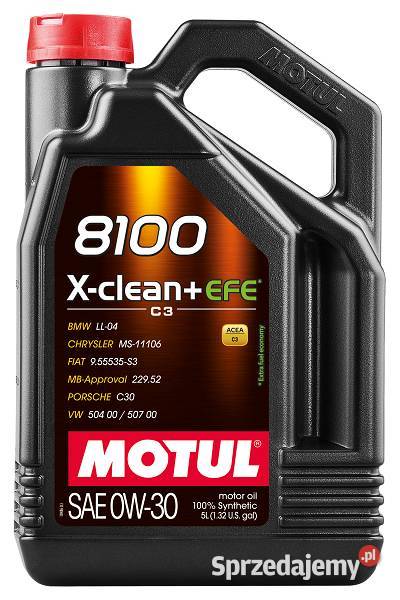 MOTUL 8100 XCLEAN EFE OLEJ SILNIKOWY 0W30 5L