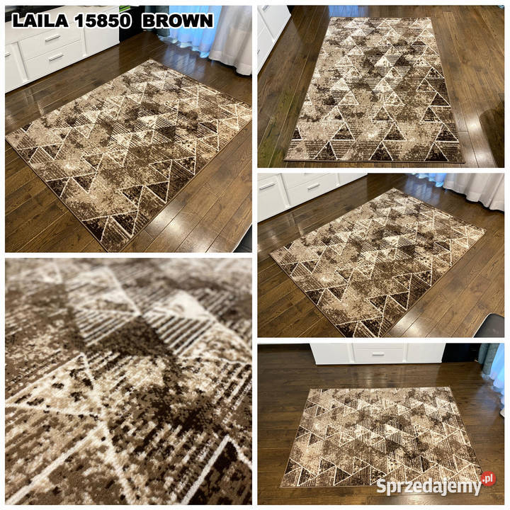 DYWAN 200x300 DO SALONU GĘSTY WŁOS LAILA 15850 brązowy Białystok
