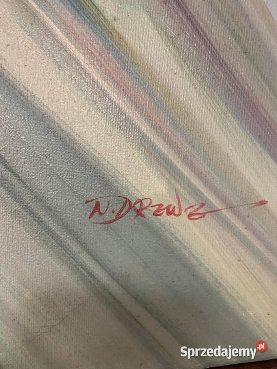 Obraz olejny pomalowany na płótnie Ostrów Wielkopolski sprzedam