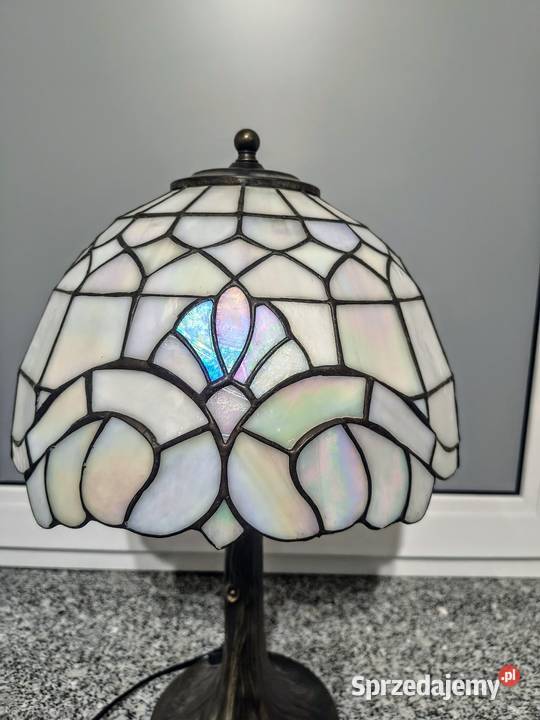 Tiffany lampa witrażowa stołowa nocna Zaręba