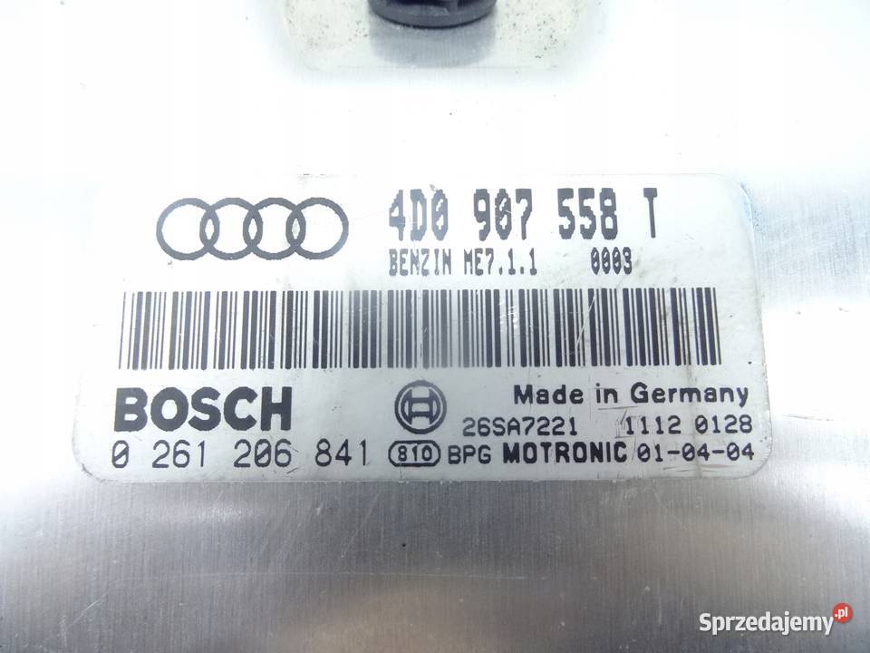 4D0907558T AUDI A8 D2 9902 STEROWNIK SILNIKA Przemęt sprzedam