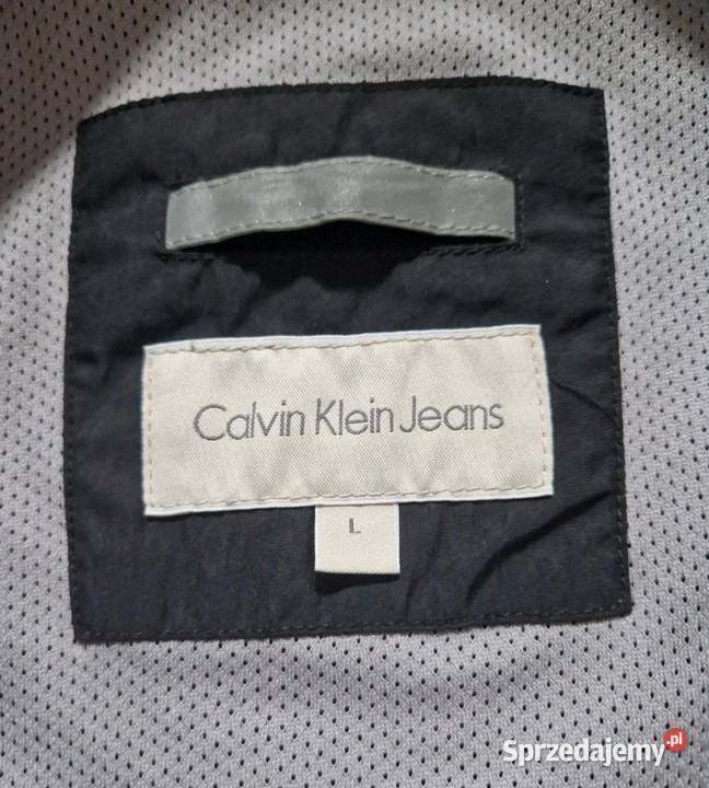 Calvin Klein Czarna Klasyczna Kurtka Męska Kurtki i płaszcze Kraków