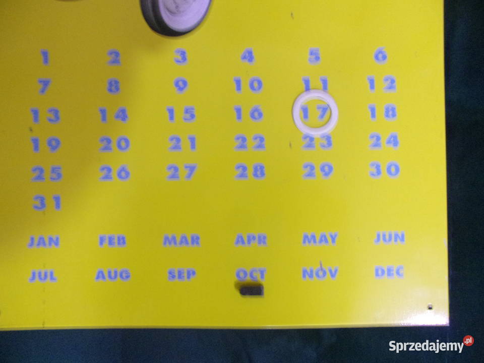 Wieczny metalowy kalendarz z FIAT 500produkcja w Warszawa sprzedam