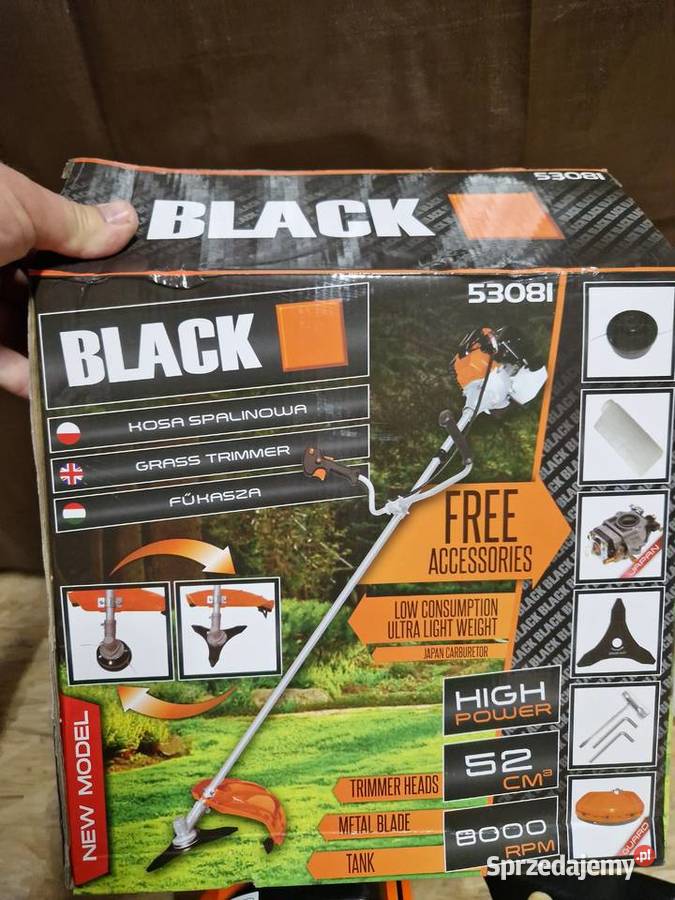 KOSA SPALINOWA 58 KOSIARKA PODKASZARKA XXL BLACK Głogowa