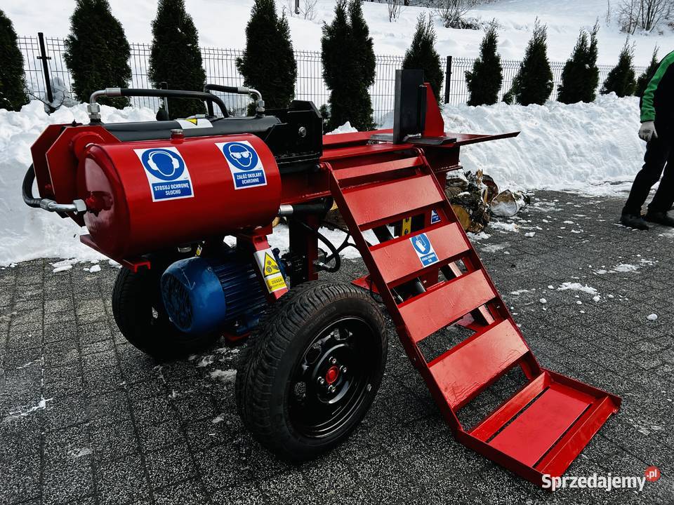 Łuparka hydrauliczna pozioma do drewna mocna Myślenice