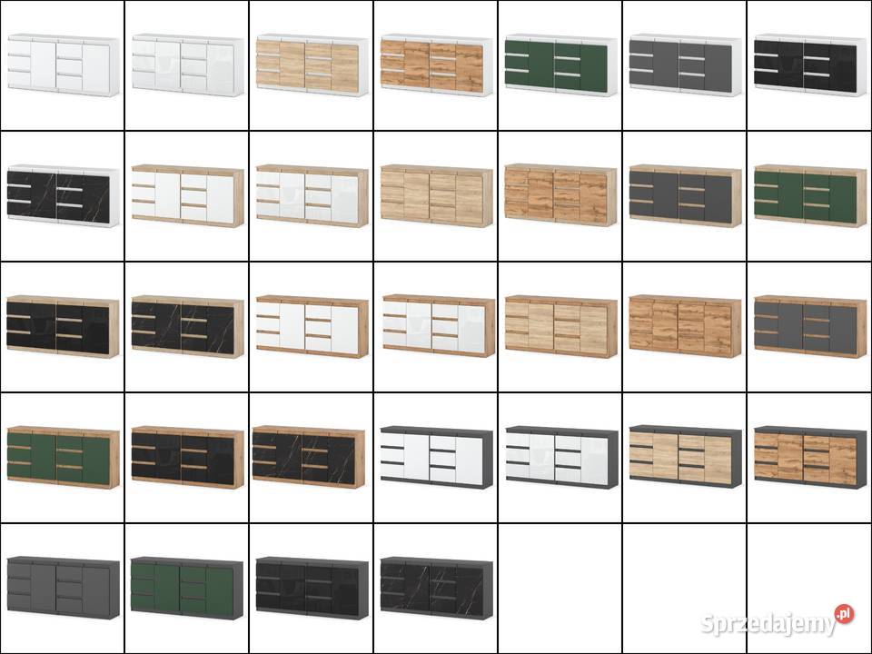 Komoda Nowoczesna 160 Szuflady Zestaw Salon 160cm Elbląg