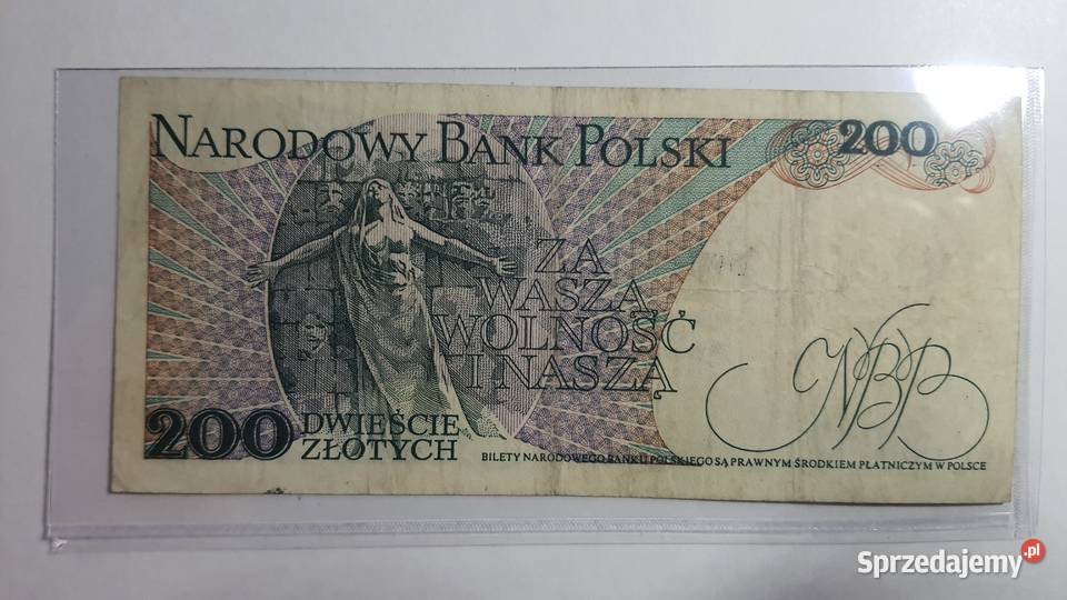 ULTRA RZADKOŚĆ 200 zlotych 1976 s AN Warszawa
