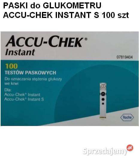 PASKI do GLUKOMETRU ACCUCHEK INSTANT S 100 Zdrowie i Uroda Warszawa