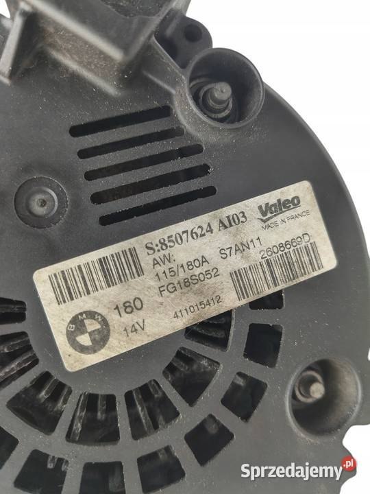 ALTERNATOR BMW E87 E90 E91 20 D N47D20C Remy Układ elektryczny silnika Chełm