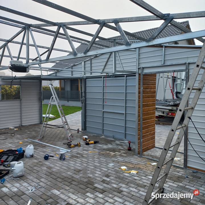 Garaż blaszany 6x6 3m wnęką drewnopodobny kujawsko-pomorskie Bydgoszcz