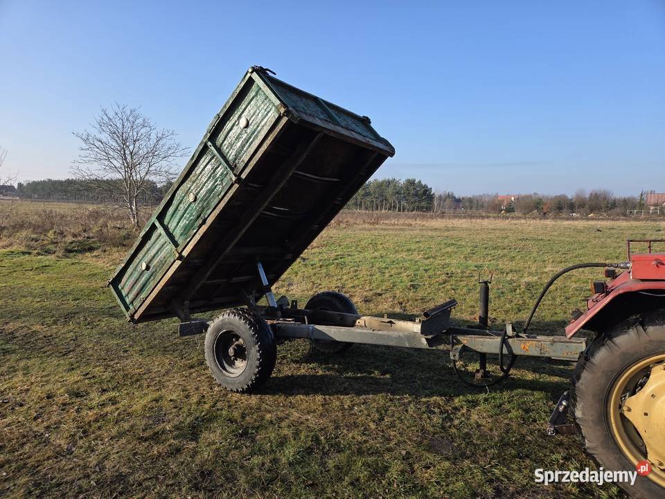 Wywrotka jedno osiowa transport Złoczew laweta sprzedam