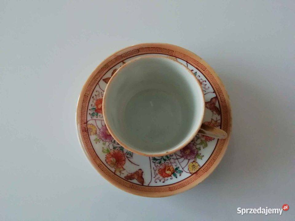 Filiżanka ze spodkiem porcelana Chińska inny kolor Warszawa