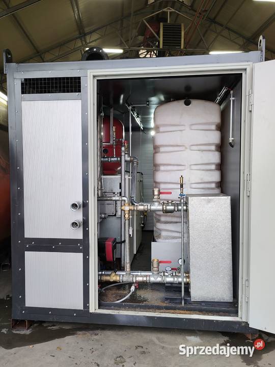 Mobilna kotłownia kontenerowa 250KW wymiennik Poznań