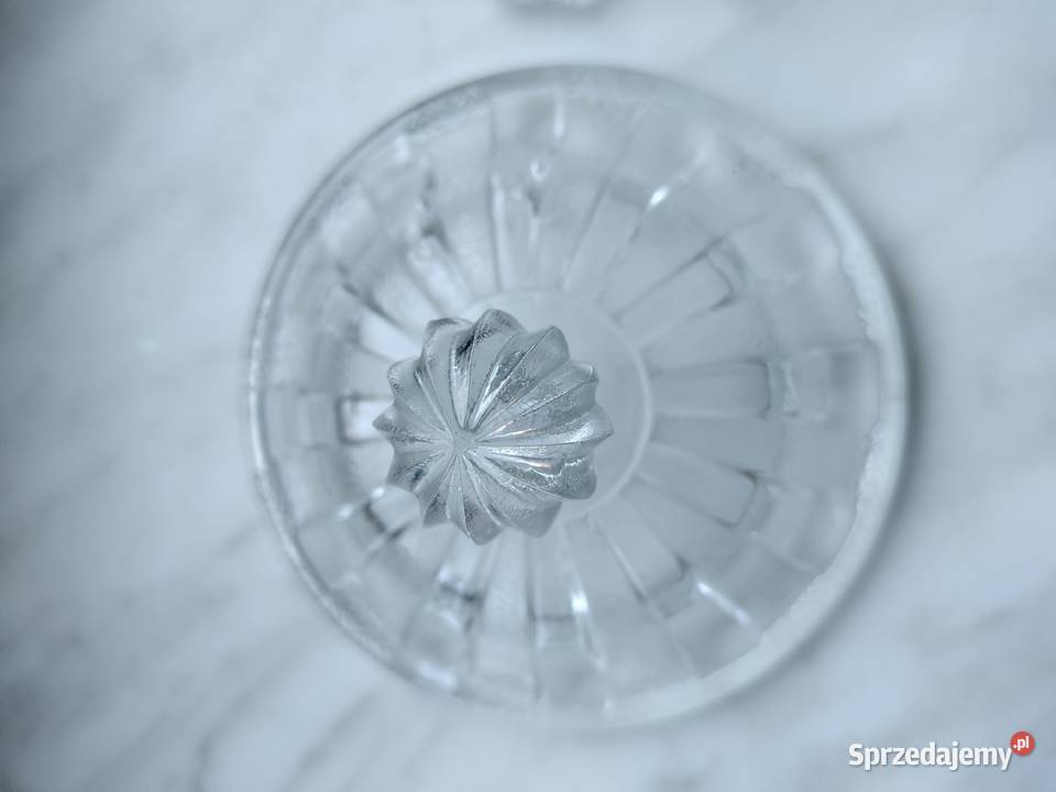 Bombonierka cukiernica puzderko szklane prl