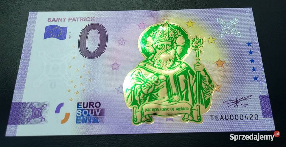 0 EURO Souvenir Saint Patrick GOLD EDITION 20211 Numizmatyka Rabka-Zdrój