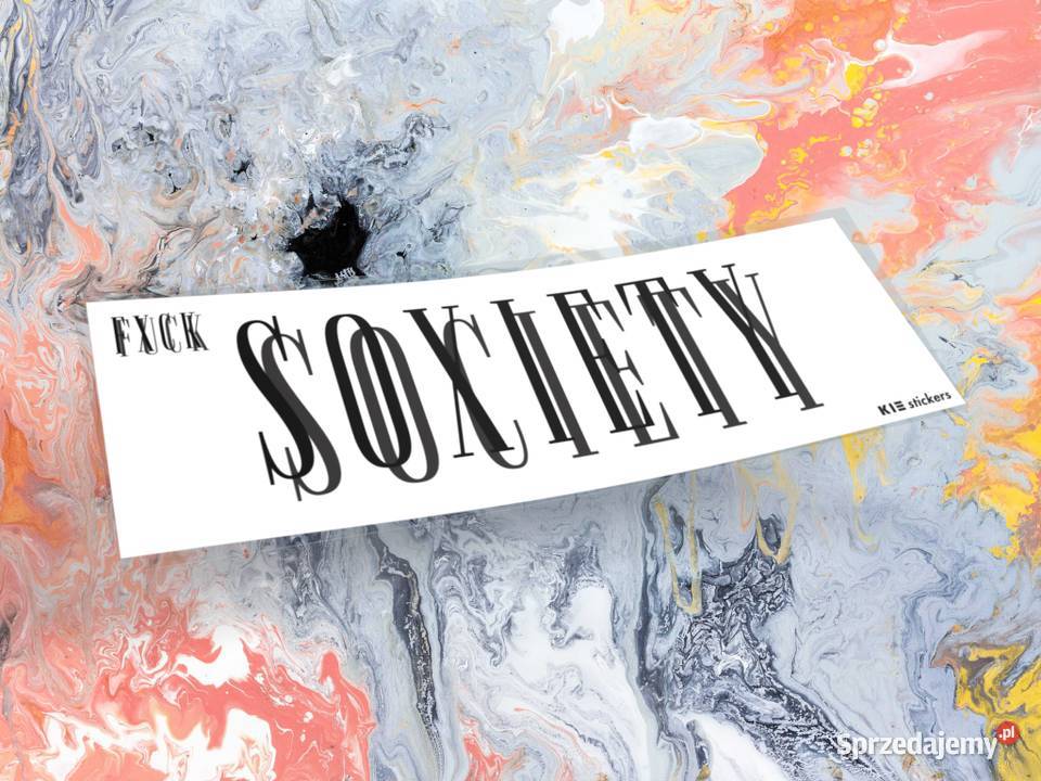 Naklejka FXCK SOCIETY 20 x 65 drift slap k13 1