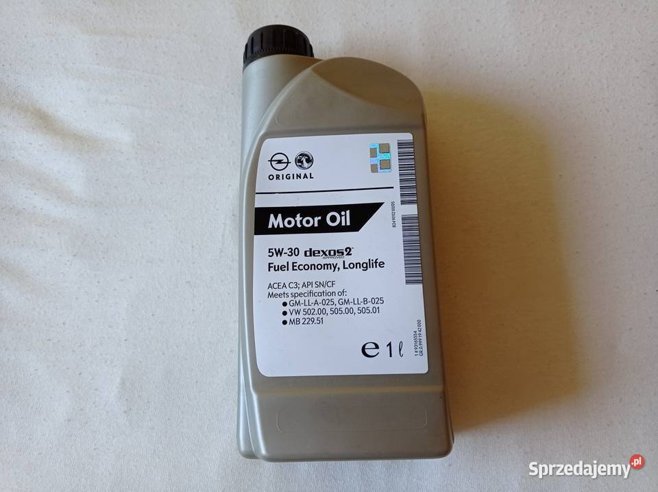 Olej Silnikowy 5W-30 Dexos 2 / 600 ML - DOLEWKA! Sosnowiec - Sprzedajemy.pl