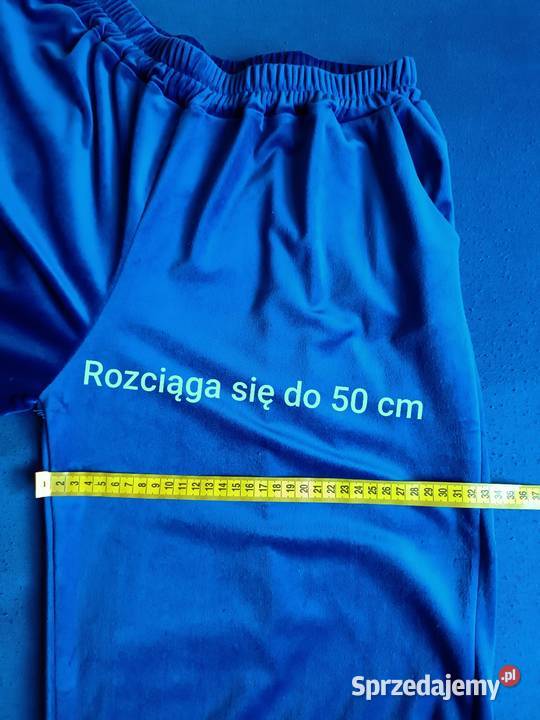 Dres ciemnoniebieski komplet wiskoza śląskie Cieszyn