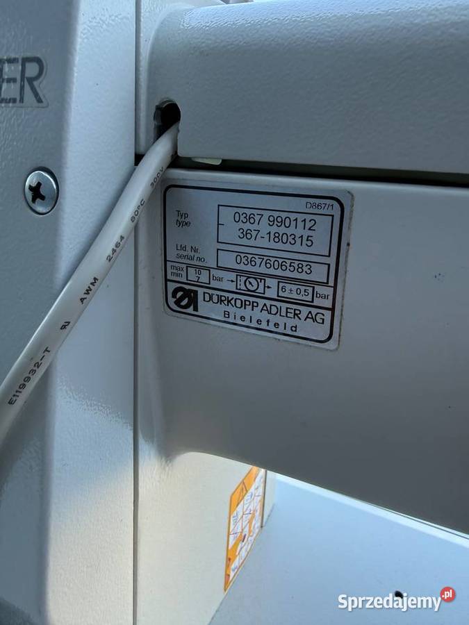 Durkopp Adler 367 Pfaff automatyczna maszyna Produkcja Łaskarzew