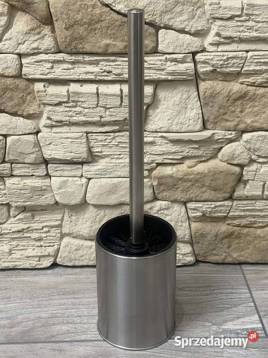 Stojak na papier toaletowy uchwyt ze szczotką WC czarny Uchwyty na papier sprzedam