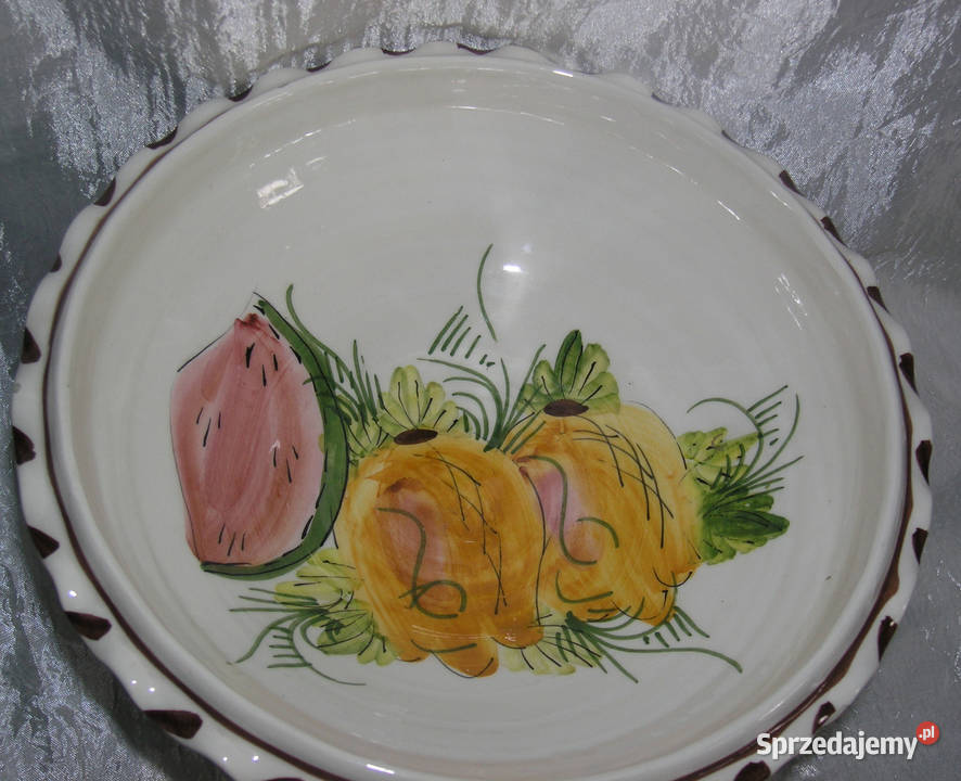 patera ceramiczna ręcznie malowanaD dolnośląskie Bartków sprzedam