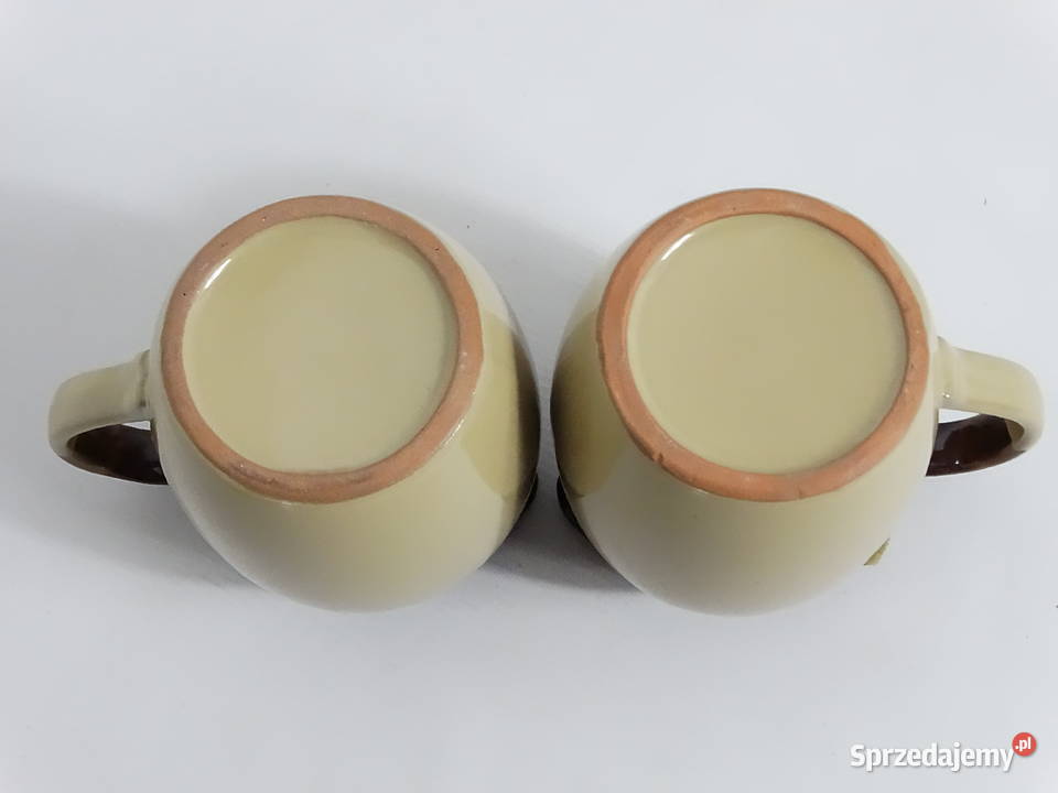 Zestaw Dwóch Solidnych Ceramicznych Dzbanków Biłgoraj
