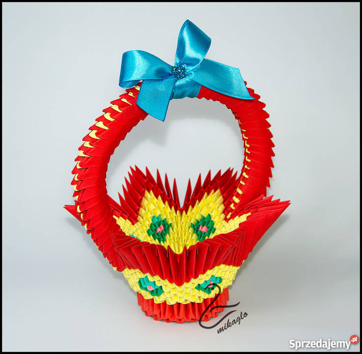 Koszyczek origami modułowe koszyk origami Kielce