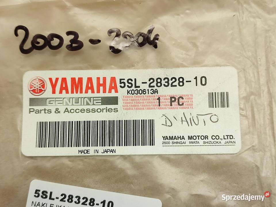 NAKLEJKA DELTA BOX NA PRAWY BOCZEK YAMAHA YZFR6