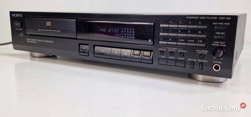 Cd player SONY CDP 497 Odtwarzacz CDP497 Międzychód