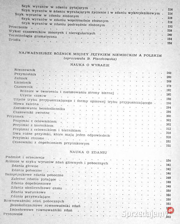 Zwięzła gramatyka języka niemieckiego B Kultura i Rozrywka Chełm