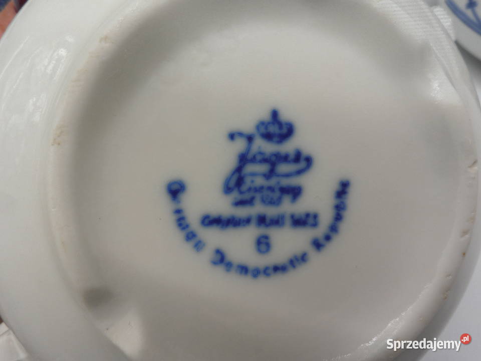 Porcelanowe bulionówki barszczówki Wzór Słomkowy Raszków