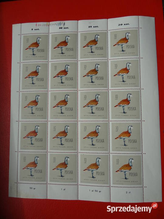 Znaczki pocztowe Polska Fi 1062 B1 Ark Jarosław