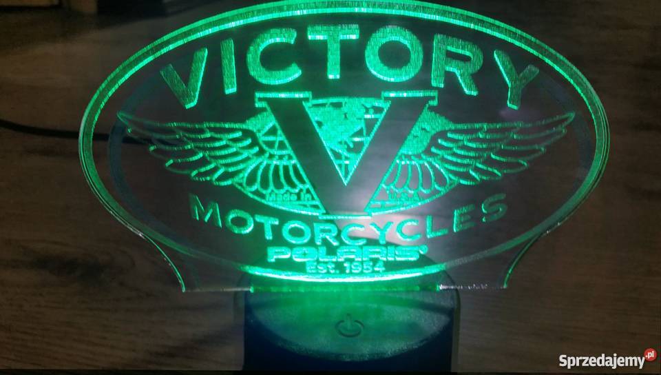 lampka led 3d victory polaris motor prezent przezroczysty Czechowice-Dziedzice