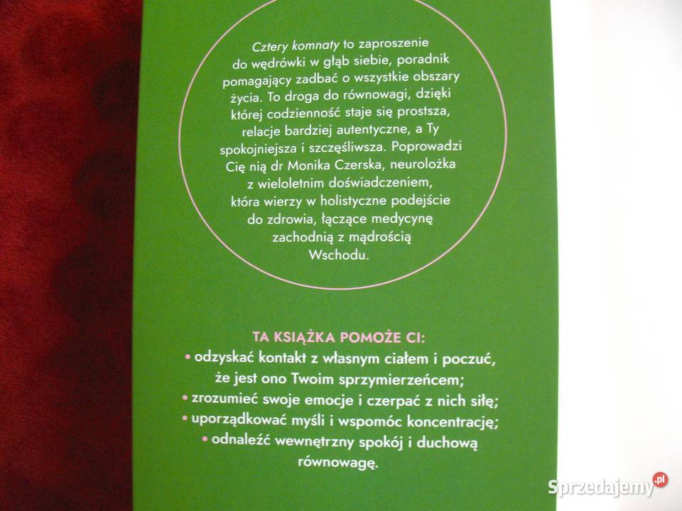 Cztery komnaty dr Monika Czerska Klucz do życia sprzedam