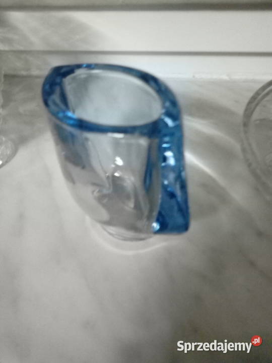Wazonik Franciszek Vizner niebieski Czechy Porcelana i szkło sprzedam