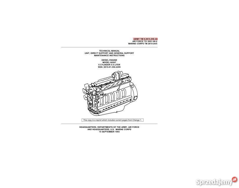 John Deere 45L 68L 6059T DIESEL silnik