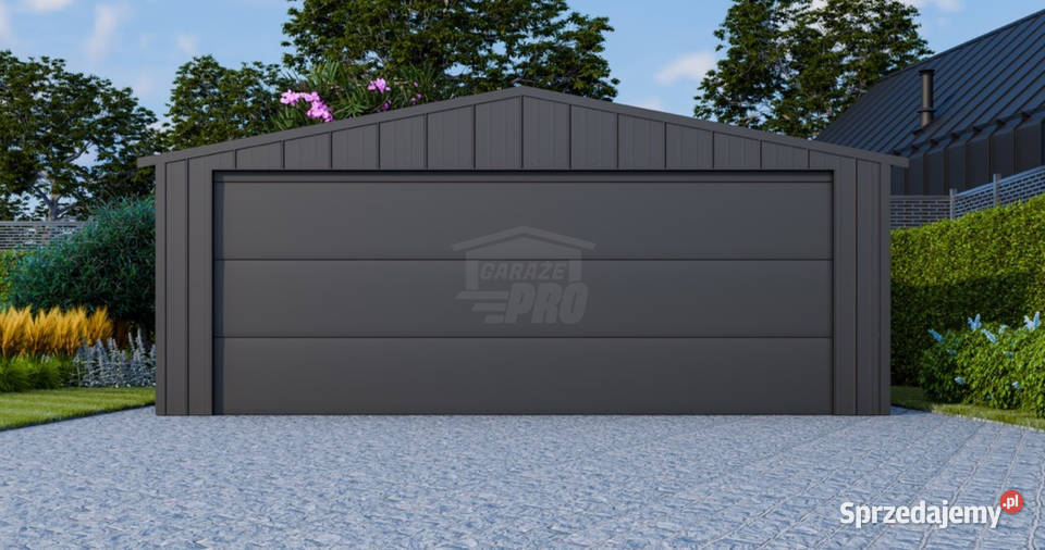 Garaż blaszany 5x4 brama segmentowa drzwi blacha Gdańsk