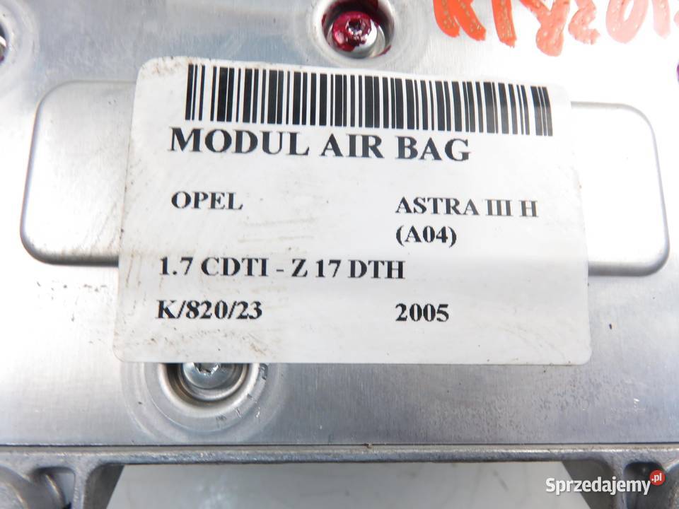MODUŁ AIRBAG OPEL ASTRA III H 13227920
