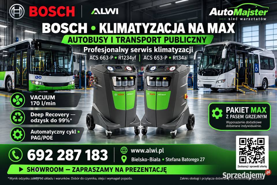 Acs 661 stacja klimatyzacji na 1234yf Bielsko-Biała
