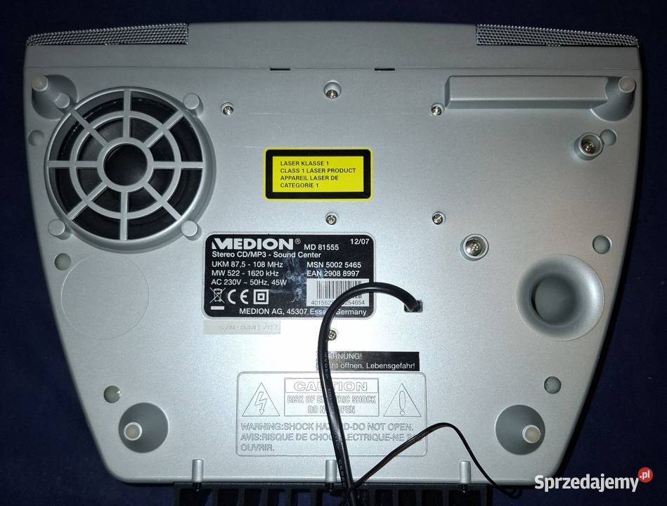 MINI WIEŻA MEDION MD 81555 CDMP3 TUNER STAN